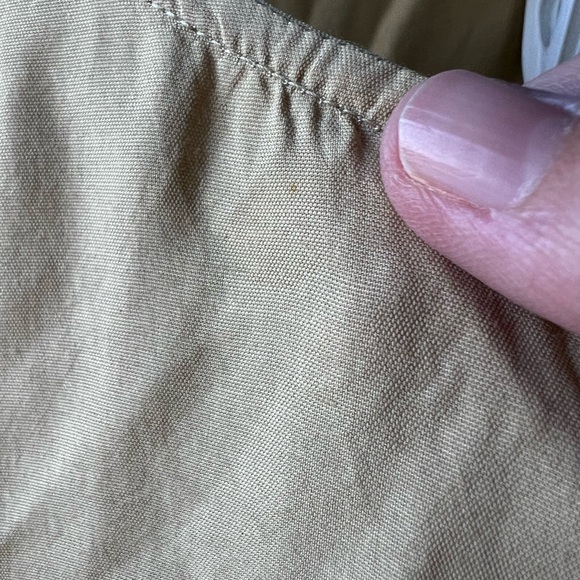 April Cornell tan long sleeve button up shirt and tank top set Women’s M - Picture 5 of 10